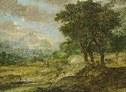 Eglon van der Neer Gebirgslandschaft oil on canvas